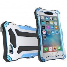 iPhone 6 6s 4.7 - R-Just Heavy Duty Light Weight Waterproof Shockproof Dustproof Aluminum Protective Phone Cover Case - Blue